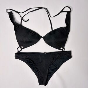 Hula Honey Women’s Black 2-Piece Bikini Set Size Large